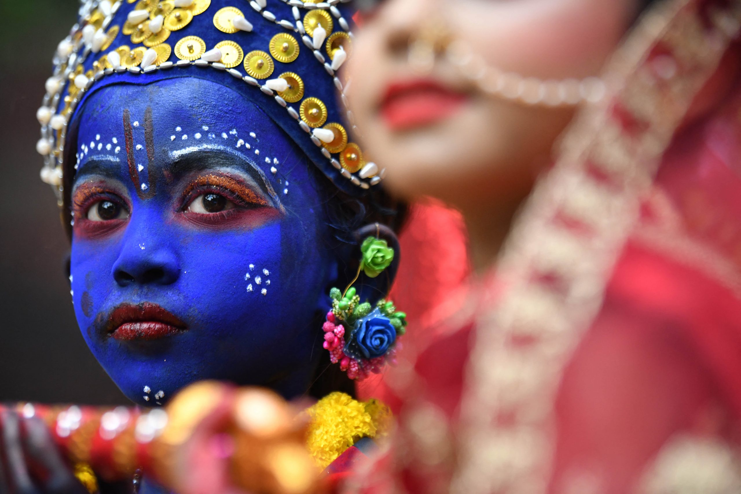 220819_npykb Hindu child as Krisha Syed Mahamudur Rahman NurPhoto via AFP